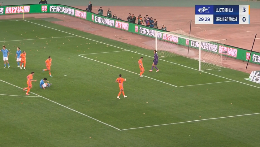 金年会金字招牌信誉至上半场-李源一任意球破门三外援传射建功 泰山暂4-0新鹏城
