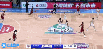 金年会体育强势回击！布朗命中高难度抛投&杰曼连中两记追身三分打停广厦